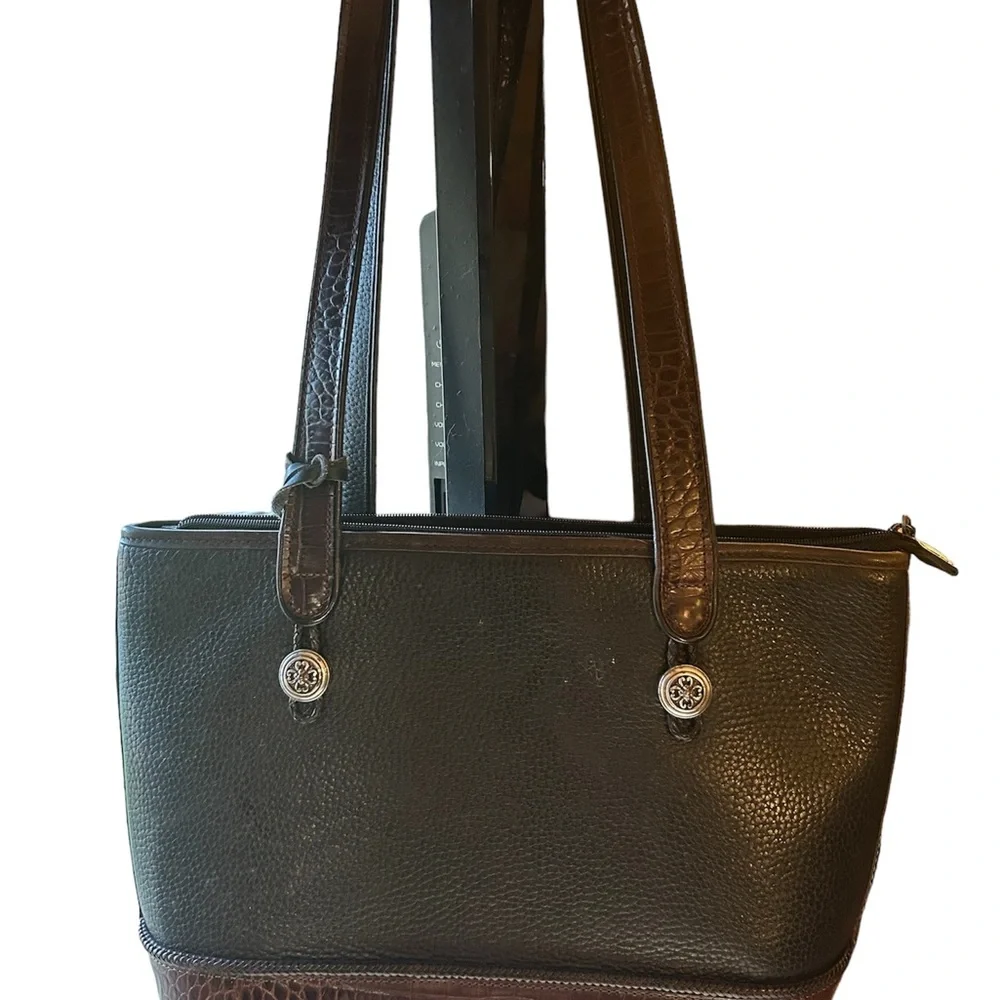 Brighton Black and Brown Classic Tote - Picture 4 of 6